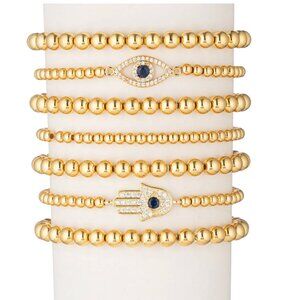 NIB - EYE CANDY LOS ANGELES Orli Beaded Bracelet Set